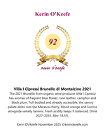 Villa i Cipressi 2021 Brunello di Montalcino DOCG