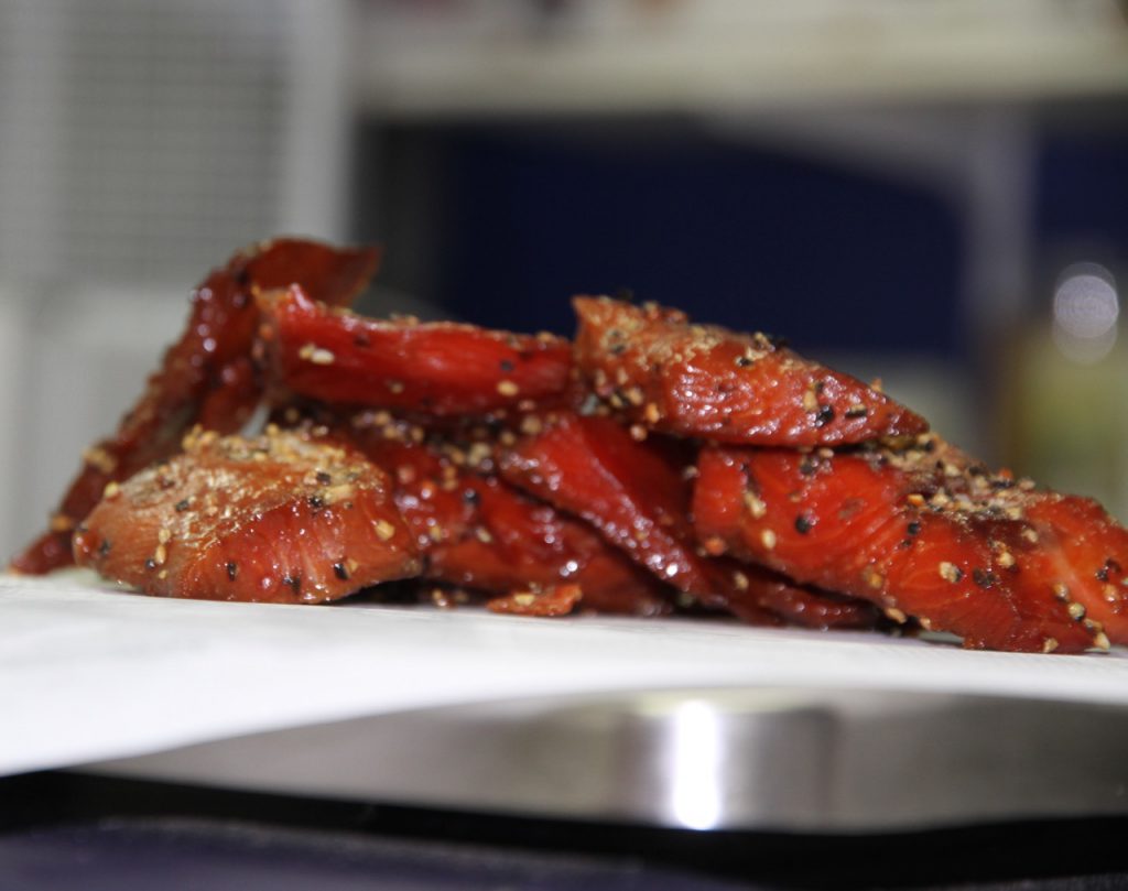 Double Smoked Peppered Candied Salmon